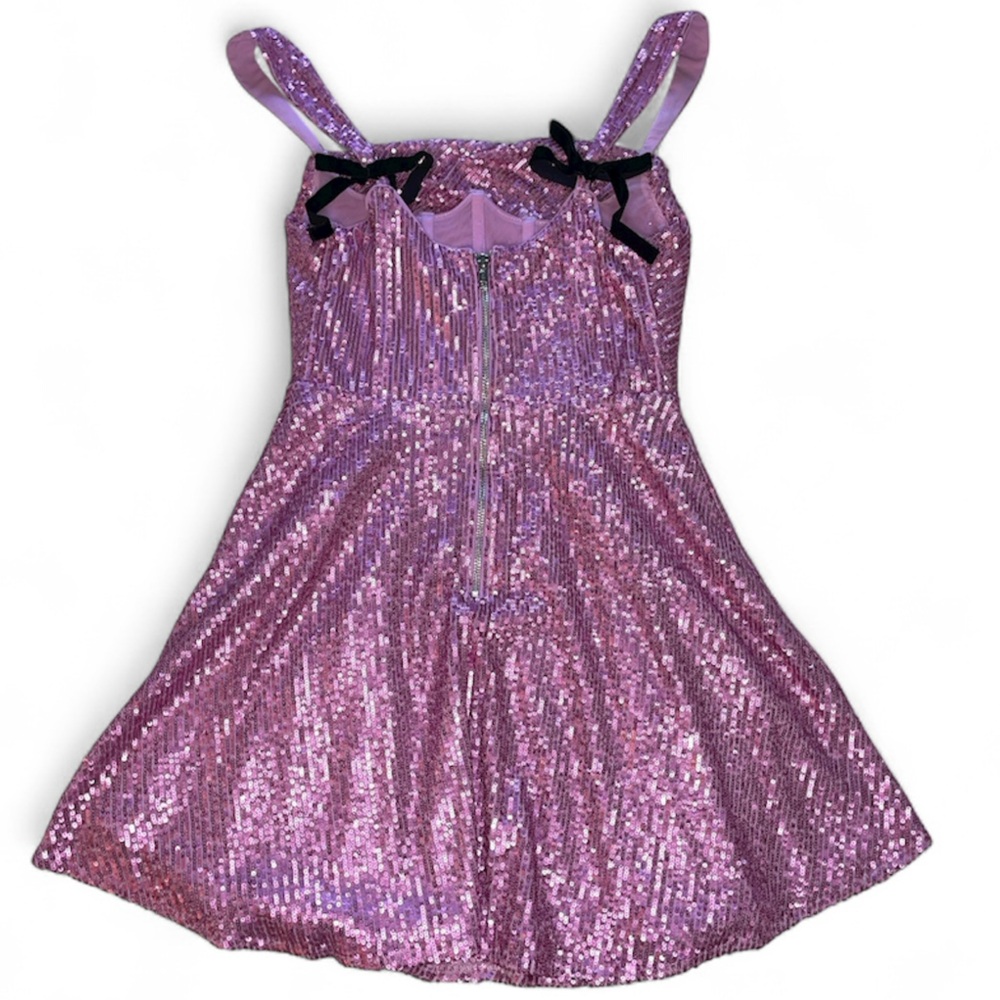 For Love And Lemons Candice Pink Sequin Mini Dress - Picture 4 of 10